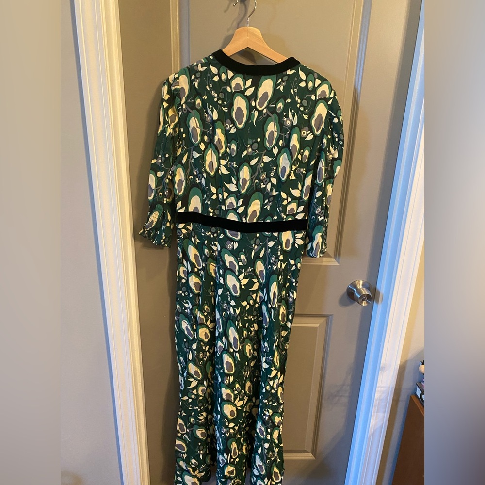 RIXO Green and Black Midi Dress - Picture 6 of 9